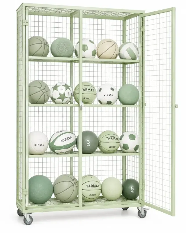 Ballschrank mit Türen