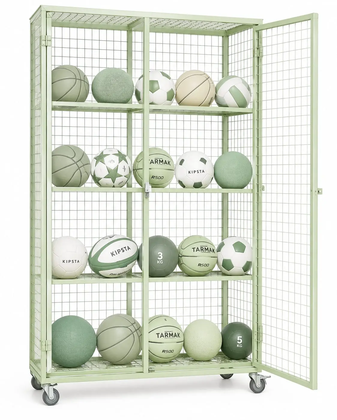 980111 Ballschrank mit Türen